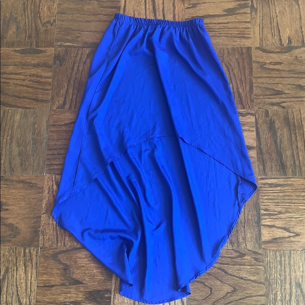 Royal blue skirt
